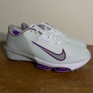 Size 10 - Nike Air Zoom Infinity Tour 2 Golf Light Smoke Grey Vivid Purple